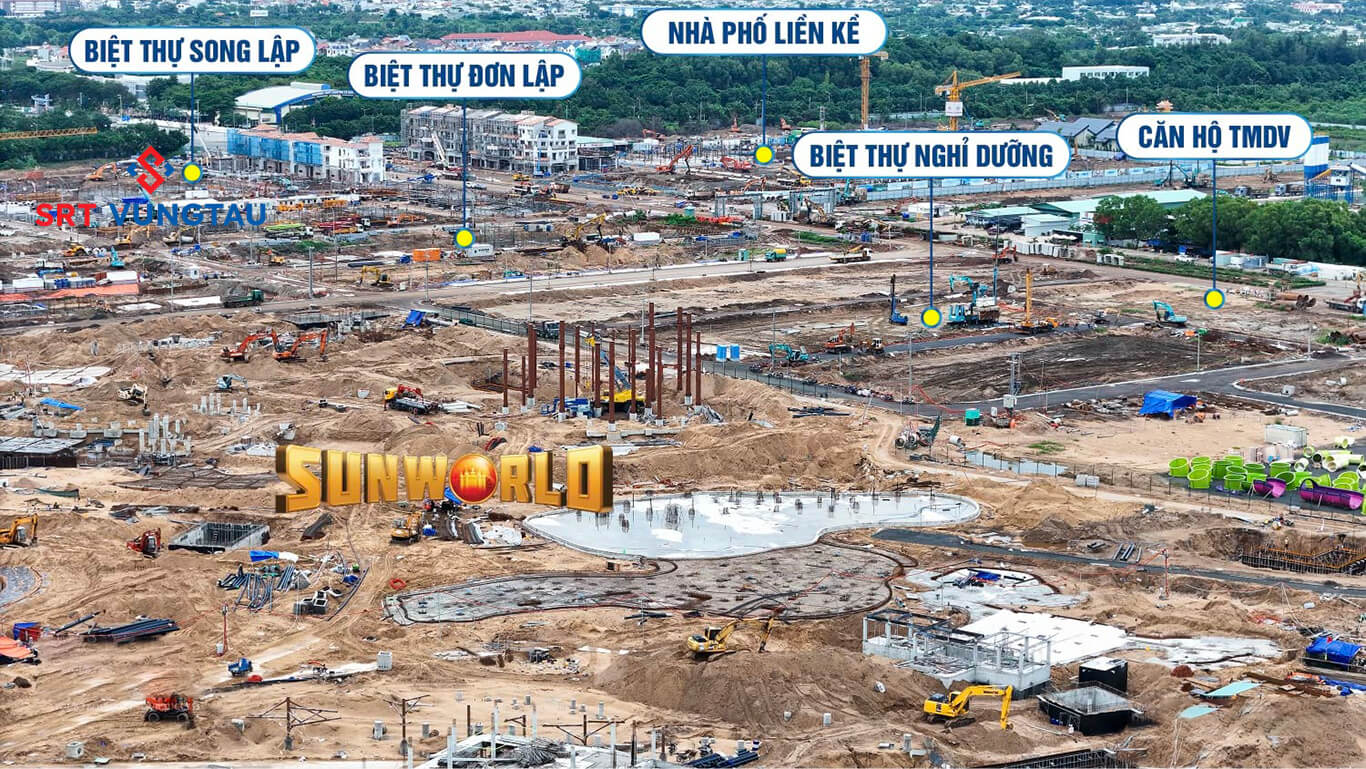 Cập nhật tiến độ dự án Sun Vũng Tàu mới nhất tháng 10/2025 – Sun Group tăng tốc hoàn thiện Blanca City
