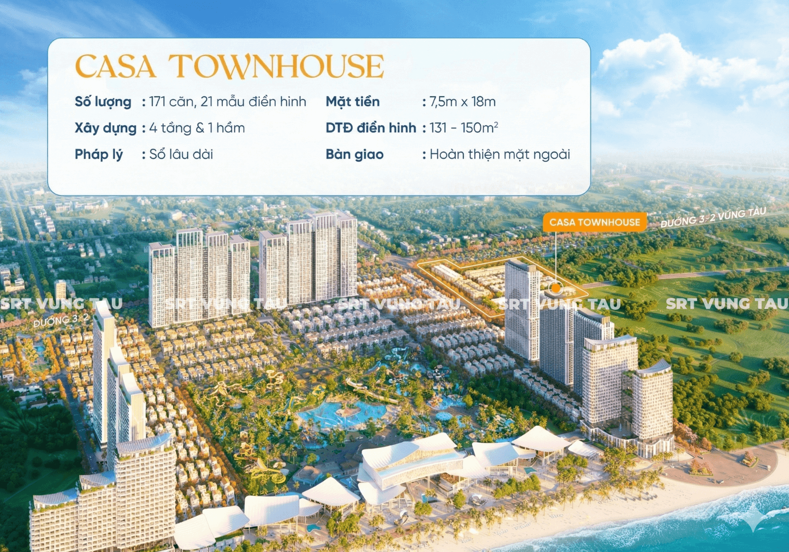Nhà Phố Casa townhouse đầu tư sinh lời bền vững tại Vũng Tàu 2025