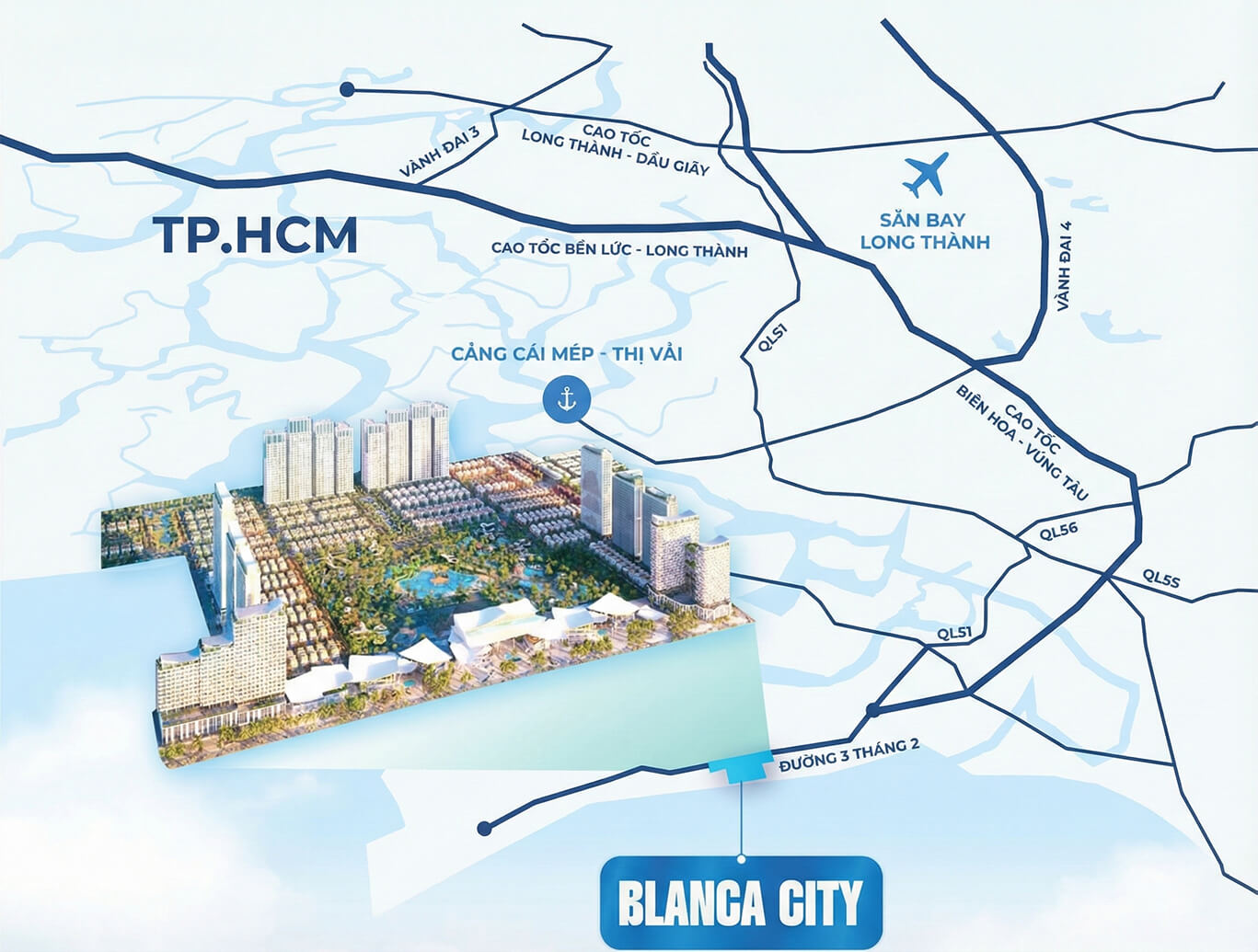 Giới thiệu Vị trí Blanca City Vũng Tàu