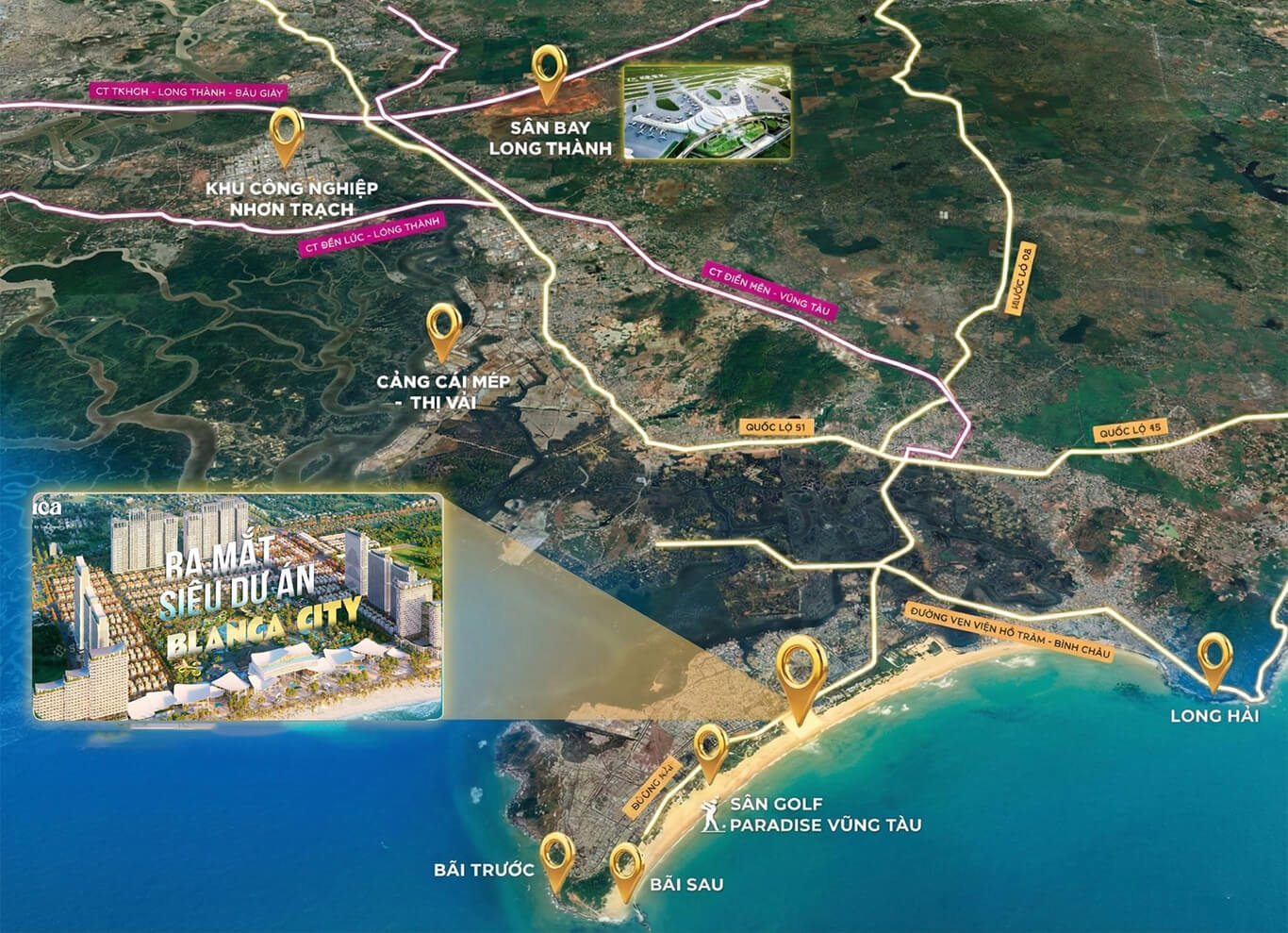 vị trí Blanca City đường 3/2