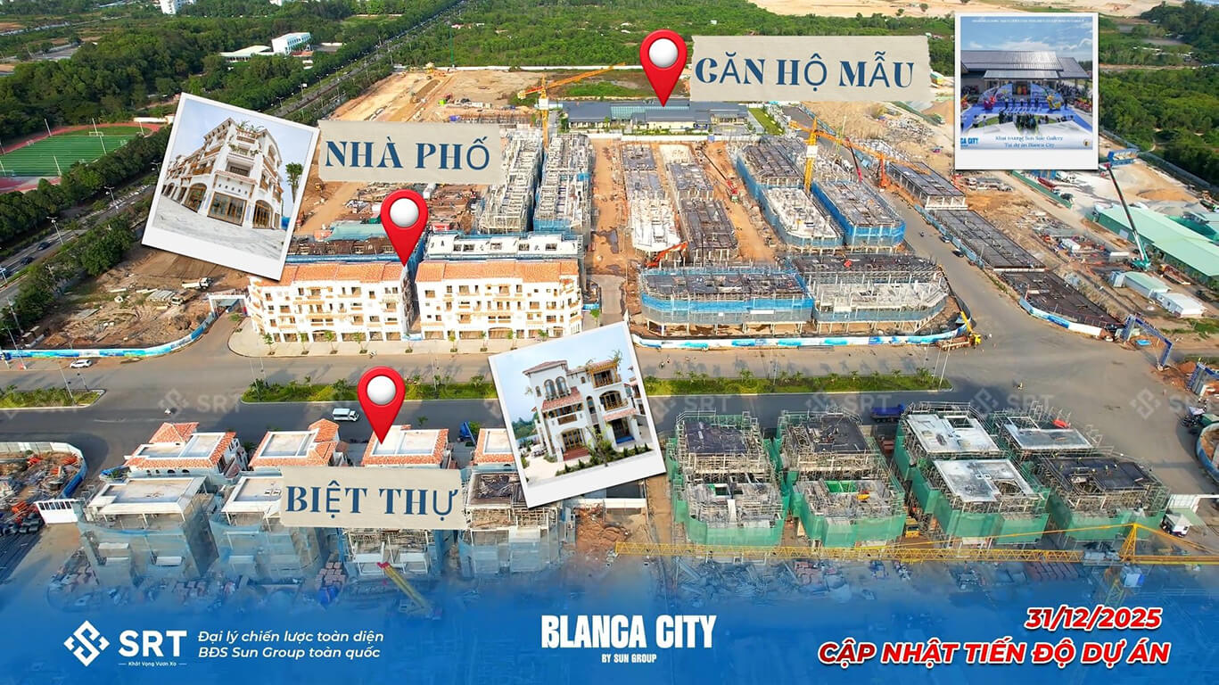 Vị trí Blanca City Vũng Tàu: [Mặt Tiền Đường 3/2] & Nhà Mẫu Dự án