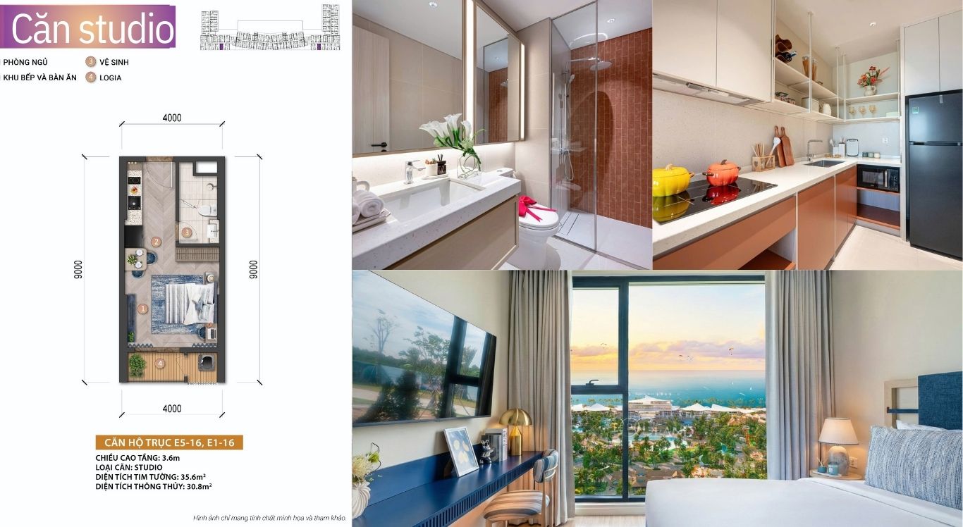 Layout căn hộ Beacon Blanca City: Phân tích thiết kế “Trần cao 3.6m” độc bản tại Vũng Tàu