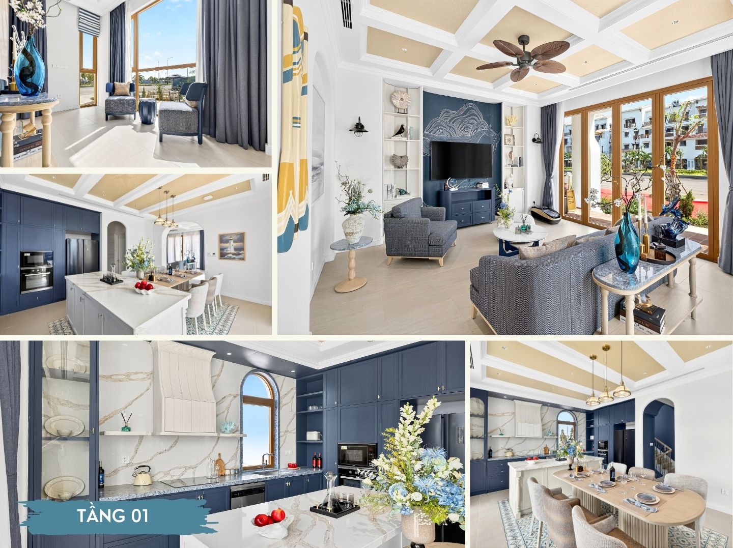 nhà mẫu casa villa song lập tầng 1