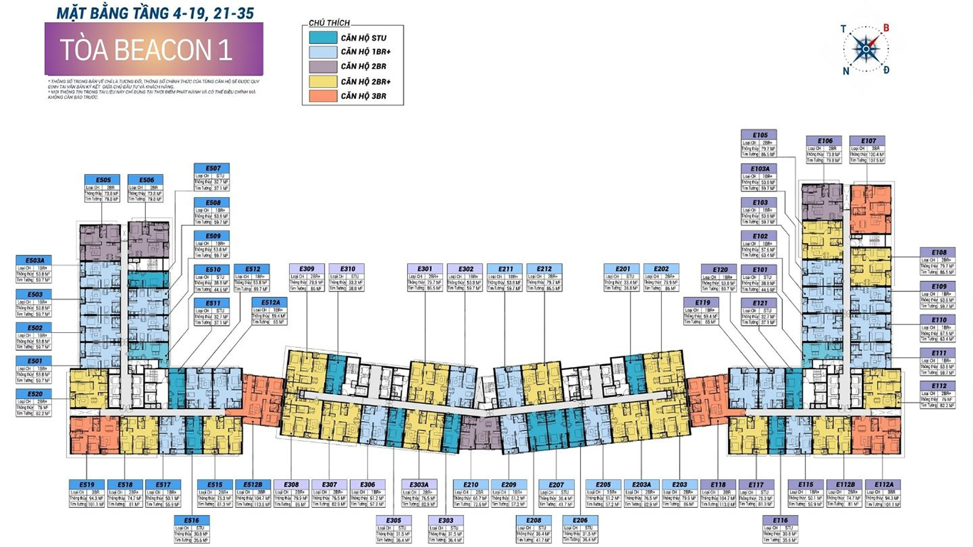 Layout căn hộ Beacon Blanca City: Phân tích thiết kế “Trần cao 3.6m” độc bản tại Vũng Tàu