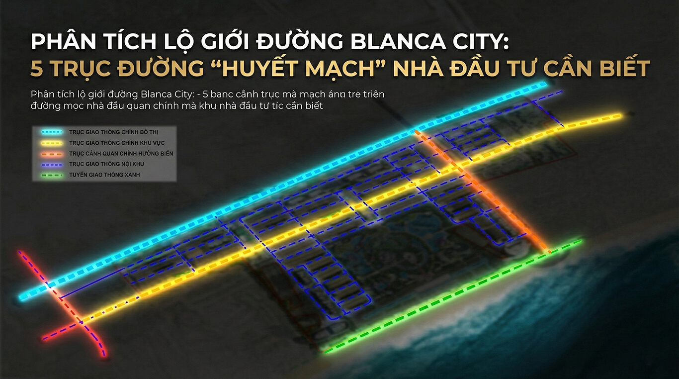 Phân Tích Lộ Giới Đường Blanca City: 5 Trục Đường "Huyết Mạch" Nhà Đầu Tư Cần Biết