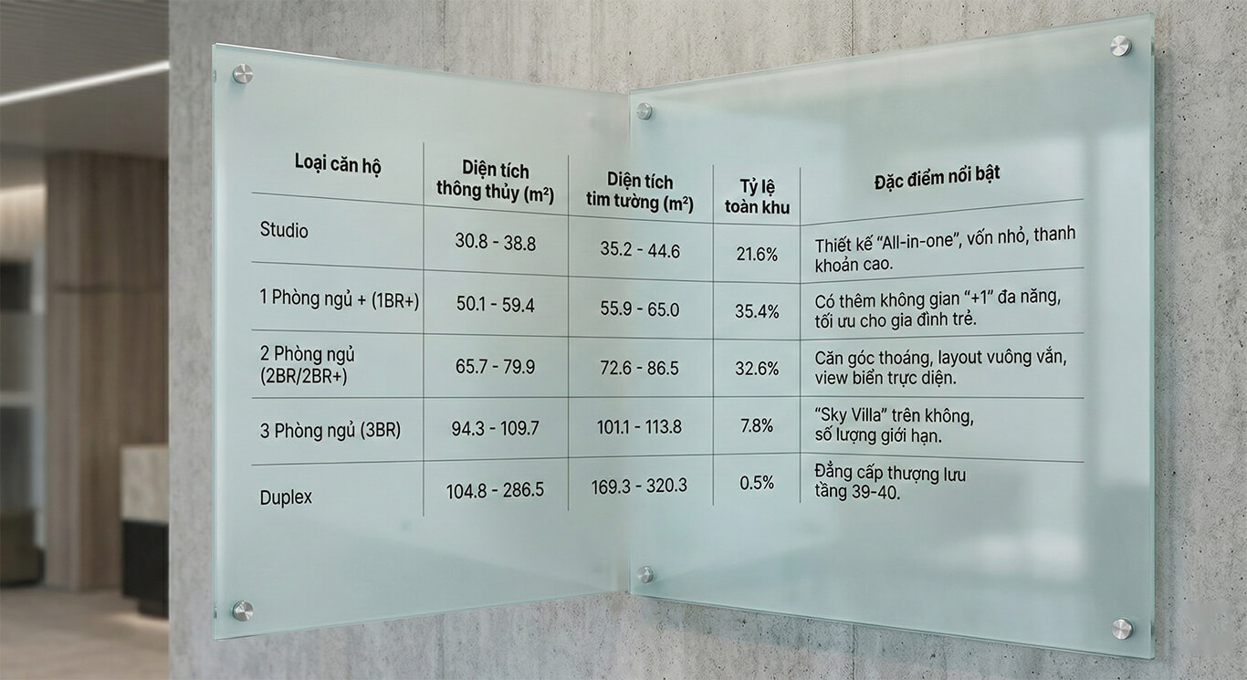 Layout căn hộ Beacon Blanca City: Phân tích thiết kế “Trần cao 3.6m” độc bản tại Vũng Tàu