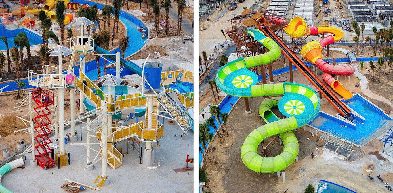 Tiến độ Blanca City Tháng 2/2026: Sun World Bơm Nước, Shophouse Sắp Bàn Giao