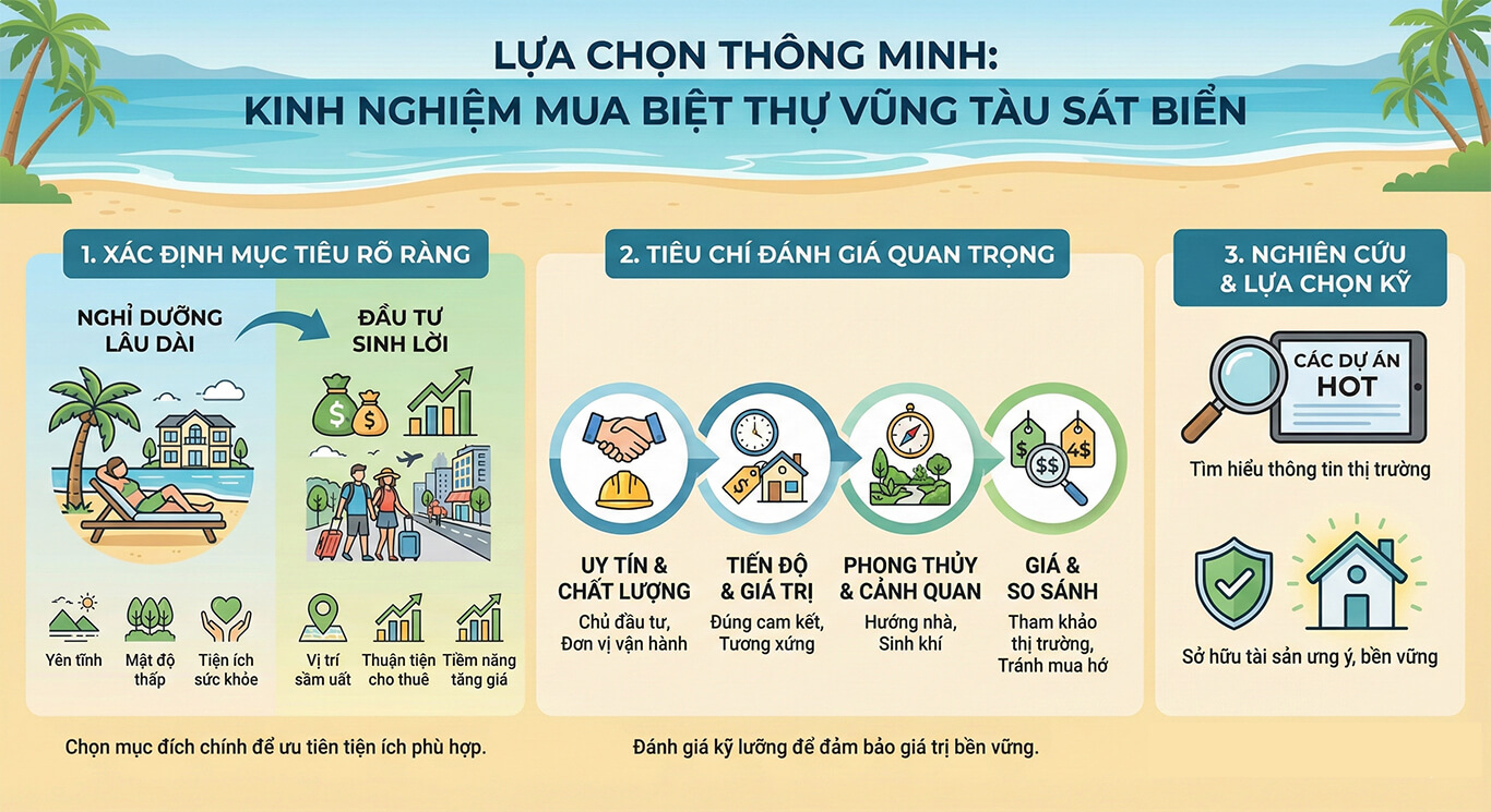 Biệt thự Vũng Tàu sát biển siêu phẩm mới nhất