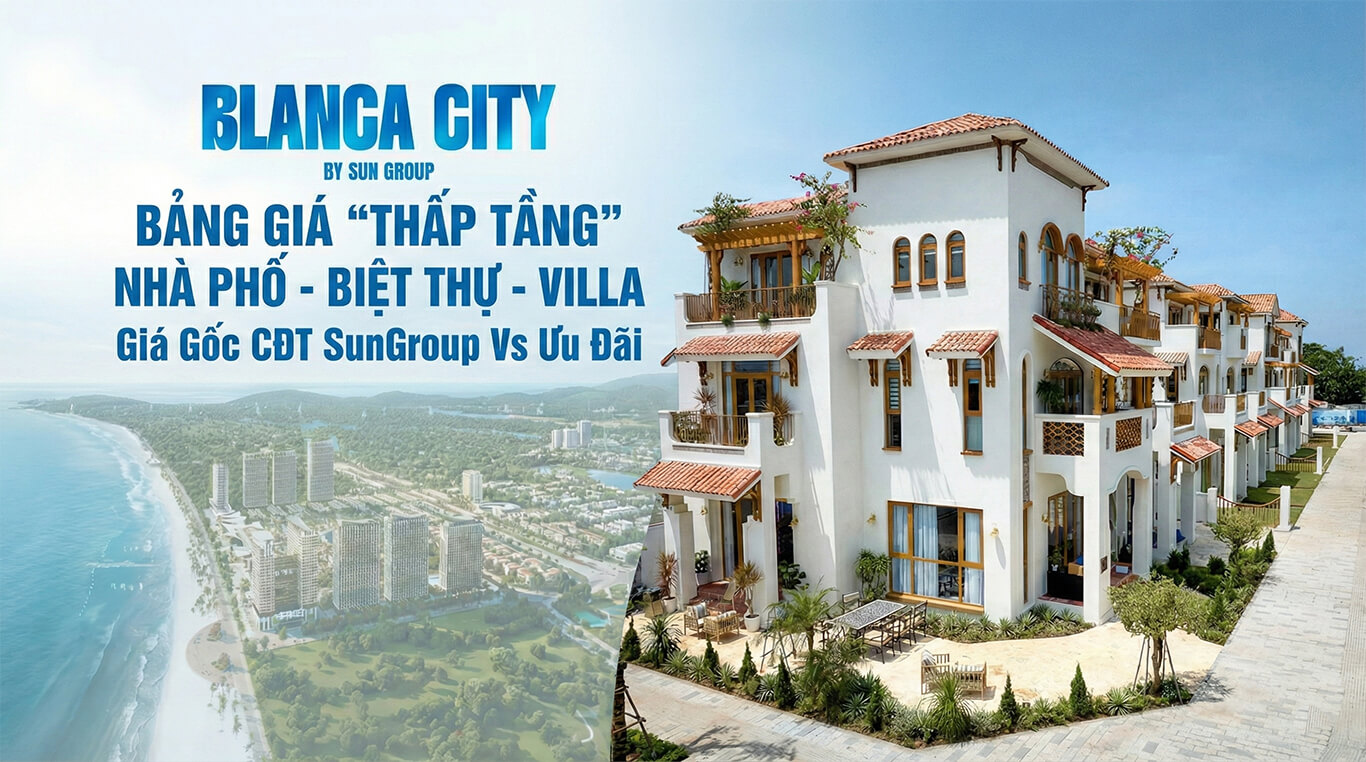 Cập Nhật Bảng Giá Thấp Tầng Blanca City Vũng Tàu