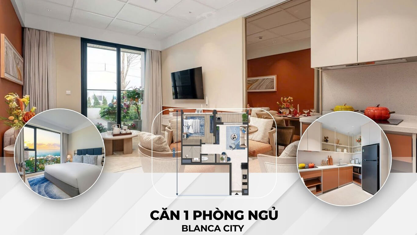 Căn hộ 1 phòng ngủ Blanca city