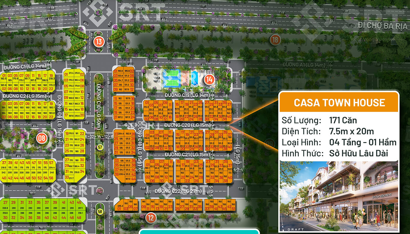 Bảng Báo Giá Bán Nhà Phố Blanca City Vũng Tàu Mới Nhất 2026 – Phân Khu Casa Townhouse