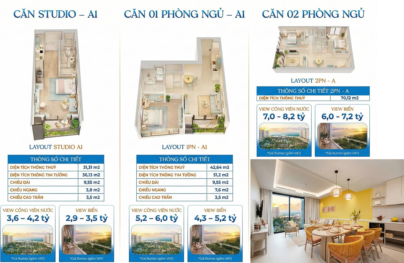 thiết kế căn hộ blanca city vũng tàu