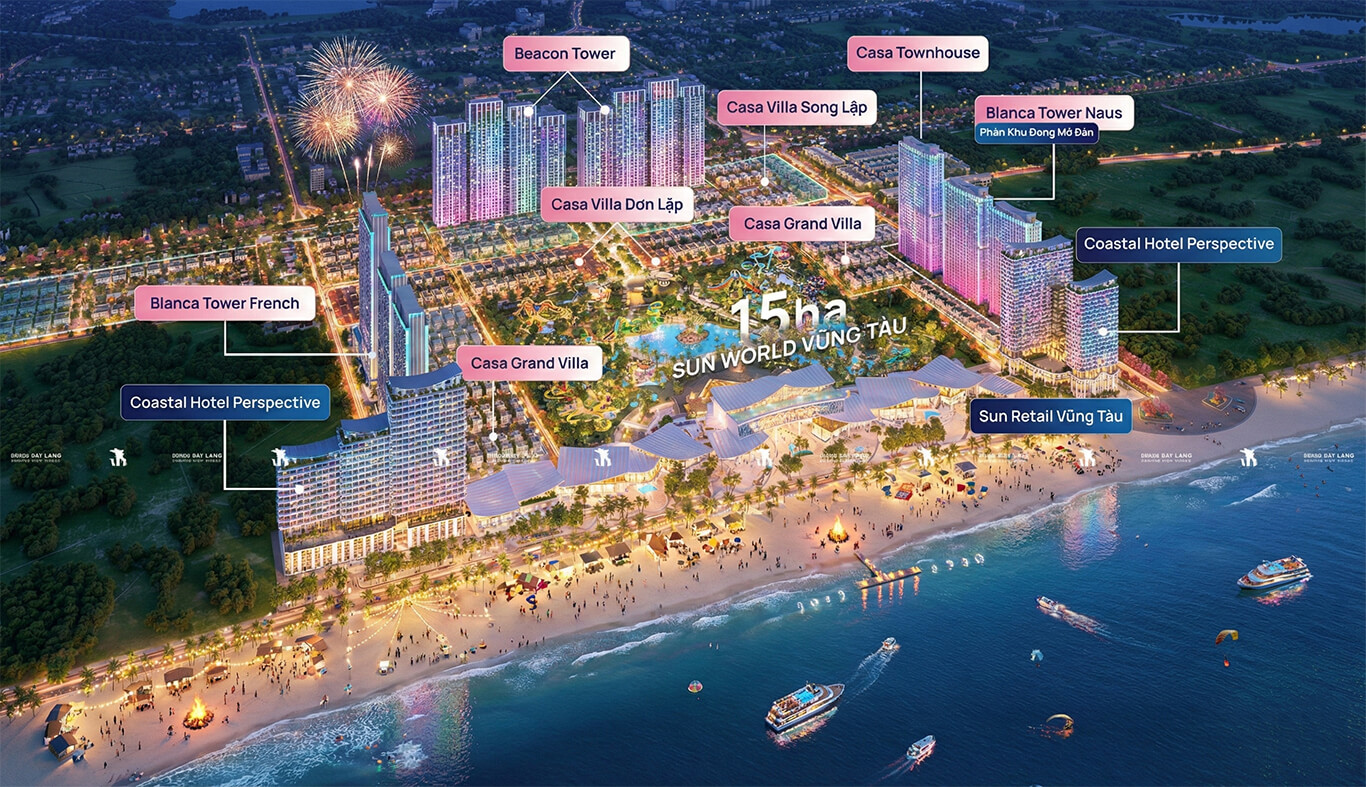 Khai Trương Sun World Vũng Tàu : Siêu Phẩm Giải Trí 15ha Chính Thức Lộ Diện Tết 2026