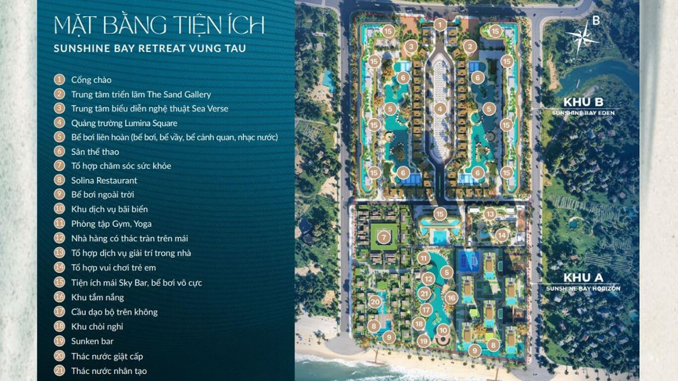 Tiện Ích Đa Tầng Tại Sunshine Bay Retreat Vũng Tàu