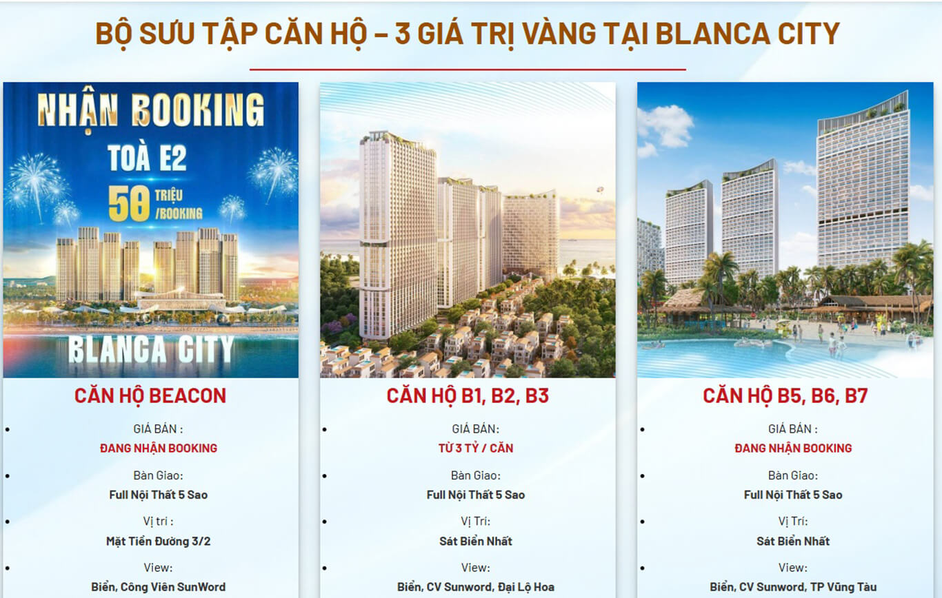 Căn hộ Blanca city Vũng Tàu