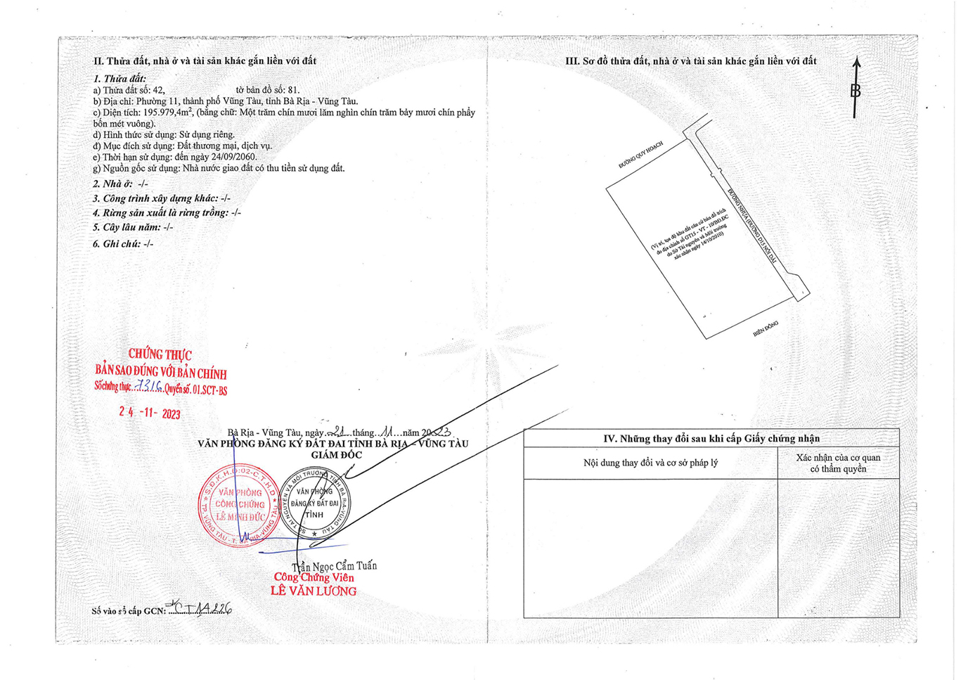 Pháp Lý Sunshine Vũng Tàu Giấy CNQSDD