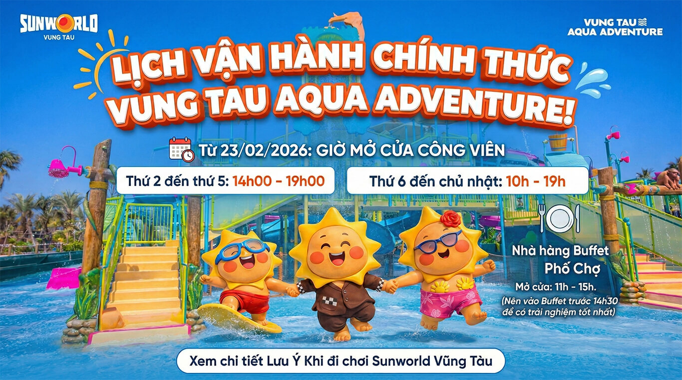 Giờ Mở Cửa – Đóng Cửa Sun World Vũng Tàu