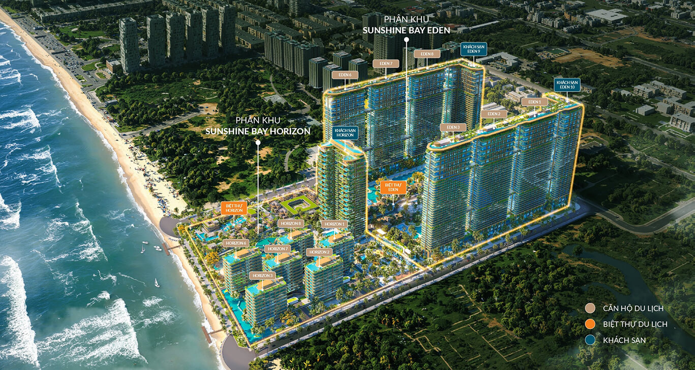 Phối cảnh tổng thể dự án Sunshine Bay Retreat Vũng Tàu