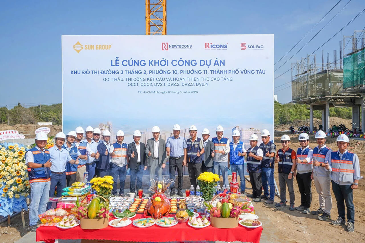 Sự kiện khởi công phần thân các tòa căn hộ B1, B2, B3