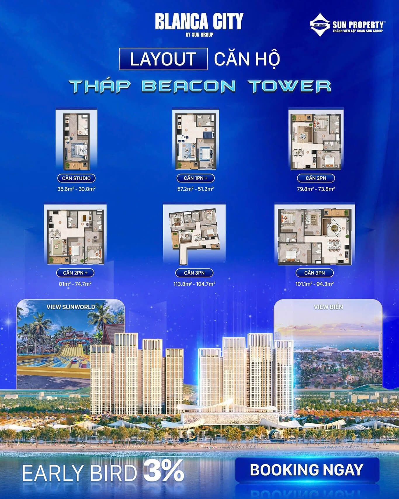 Bảng giá căn hộ Blanca City chi tiết chính thức