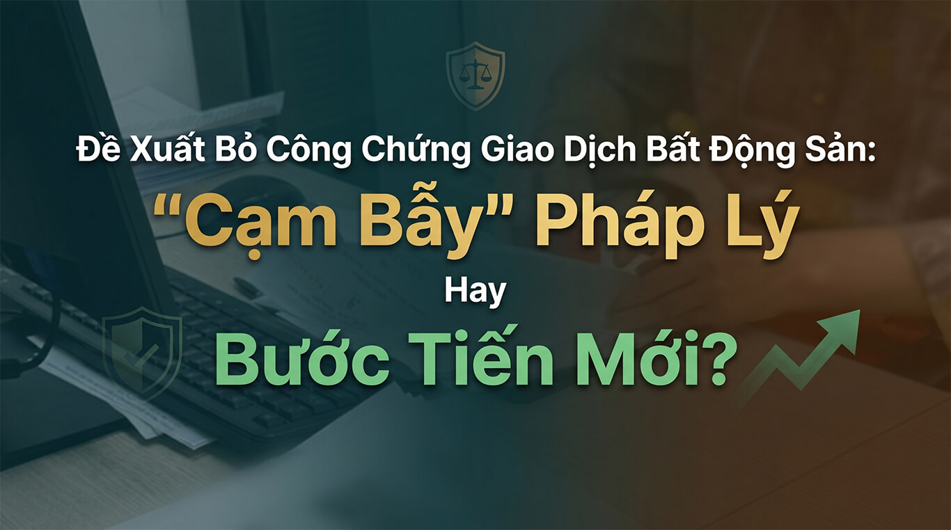 Đề Xuất Bỏ Công Chứng Giao Dịch Bất Động Sản