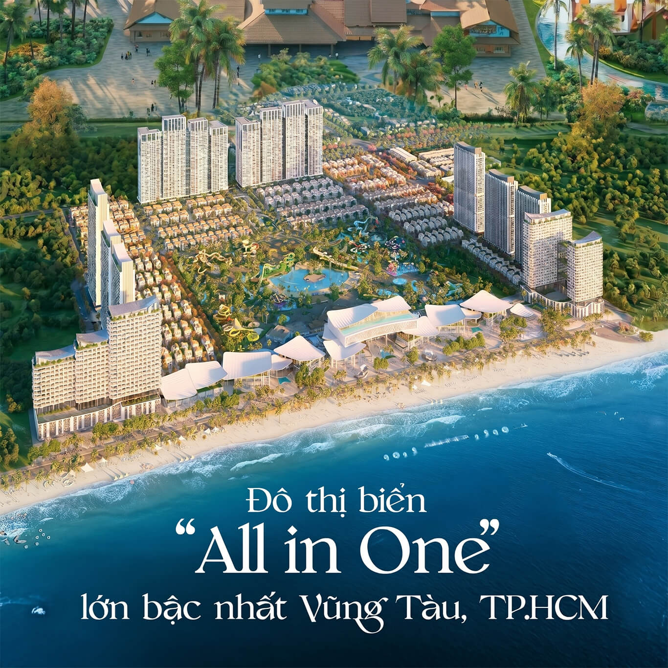 Phối cảnh tổng thể dự án Blanca City Vũng Tàu sát biển