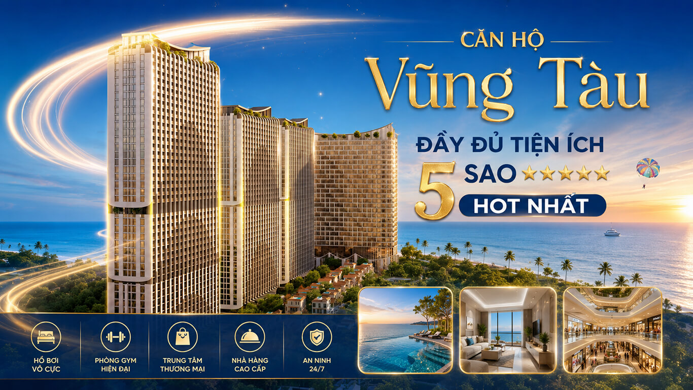 Bán căn hộ Vũng Tàu đầy đủ tiện ích 5 sao hot nhất