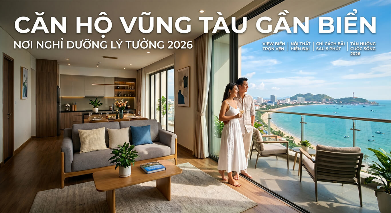 Căn hộ Vũng Tàu gần biển nơi nghỉ dưỡng 2026