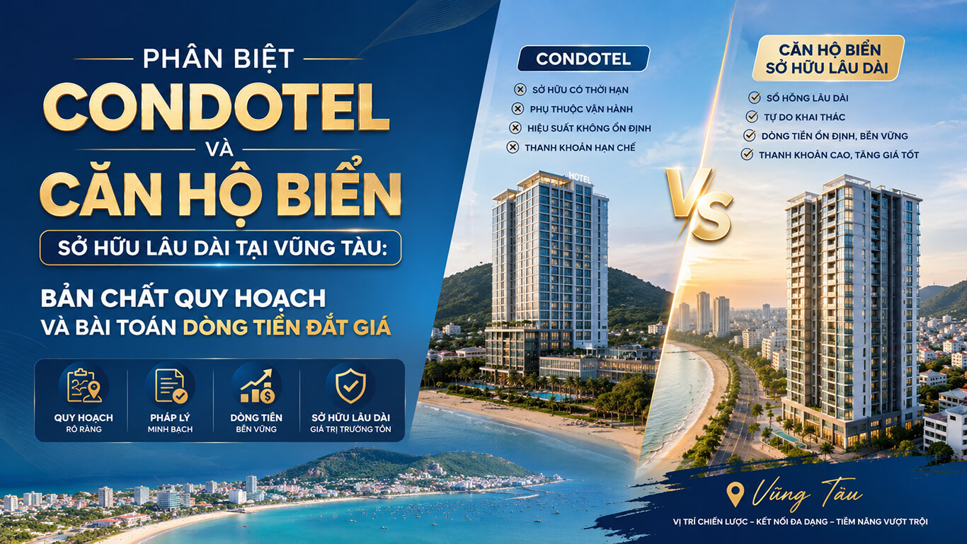 Phân Biệt Condotel Và Căn Hộ Biển Sở Hữu Lâu Dài Tại Vũng Tàu
