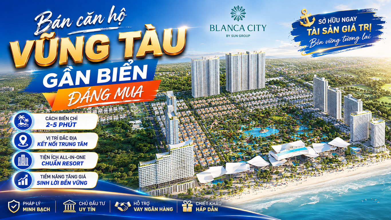Bán căn hộ Vũng Tàu gần biển đáng mua 2026
