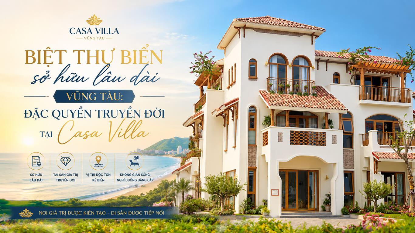 Biệt thự biển sở hữu lâu dài Vũng Tàu