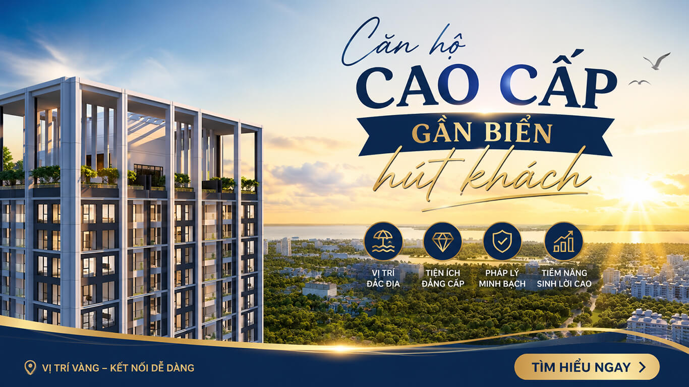 Căn hộ cao cấp gần biển hút khách