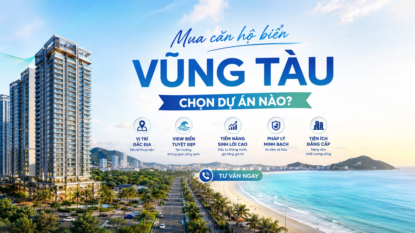 Mua căn hộ biển Vũng Tàu chọn dự án nào
