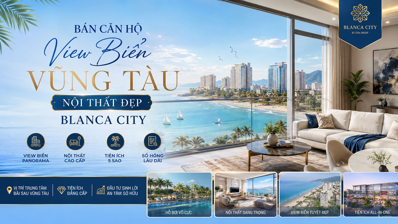 Bán căn hộ view biển Vũng Tàu nội thất đẹp