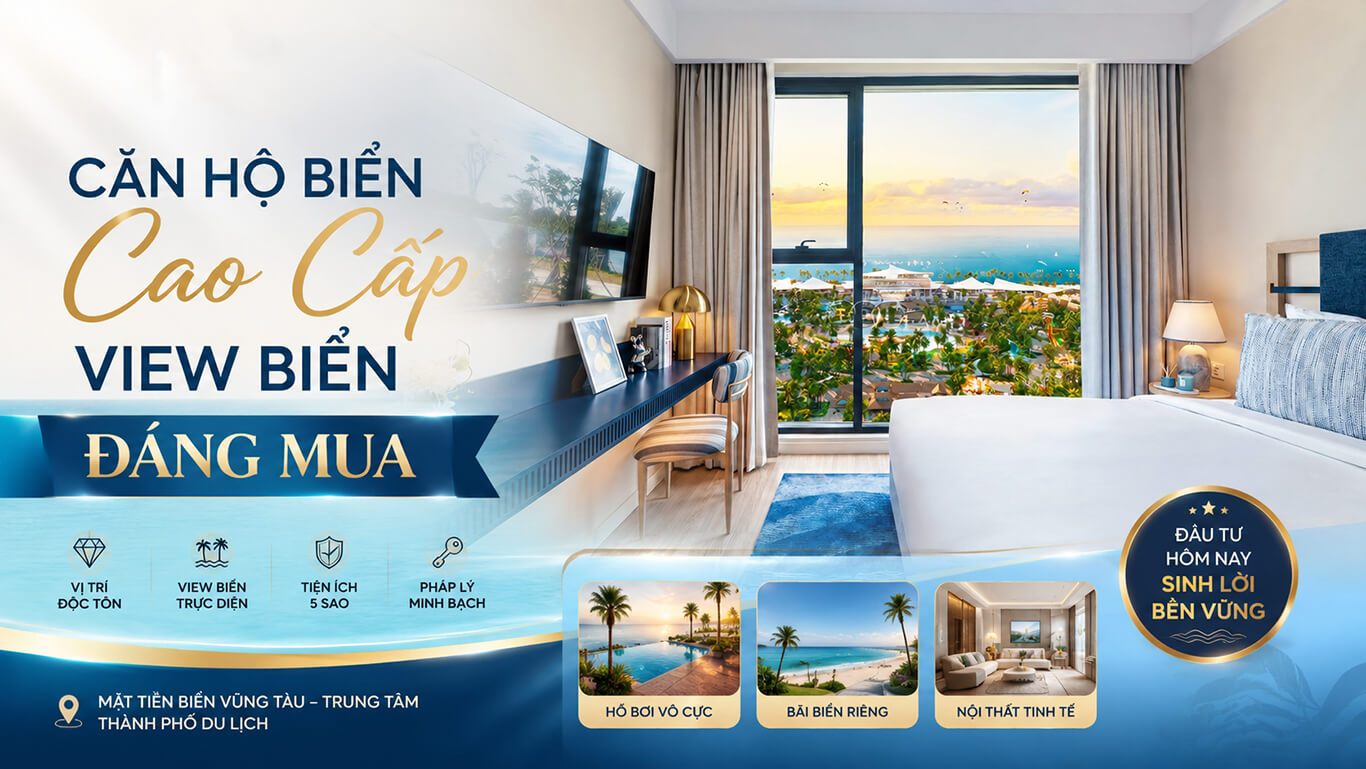 Căn hộ biển cao cấp view biển