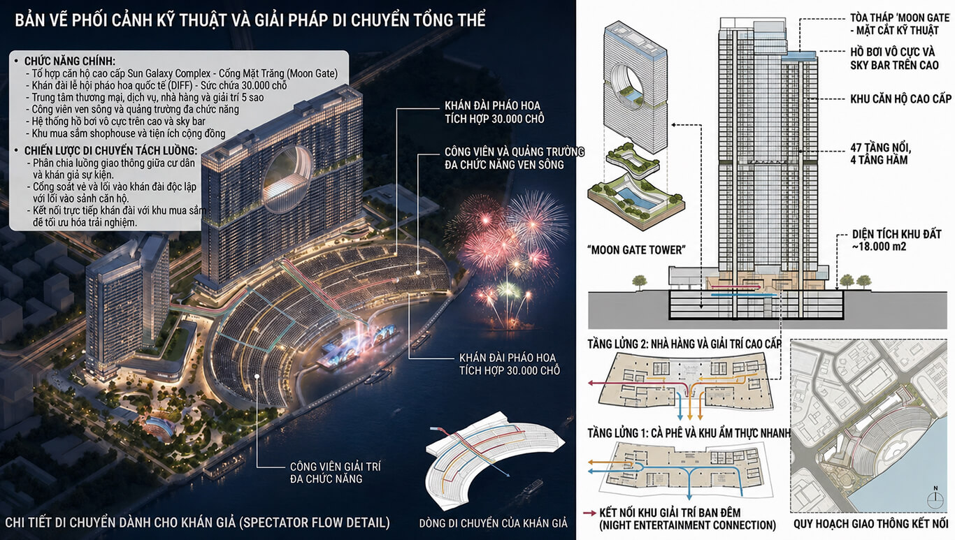 Mặt bằng tầng điển hình và thiết kế nội thất 5 sao căn hộ Sun Galaxy Complex