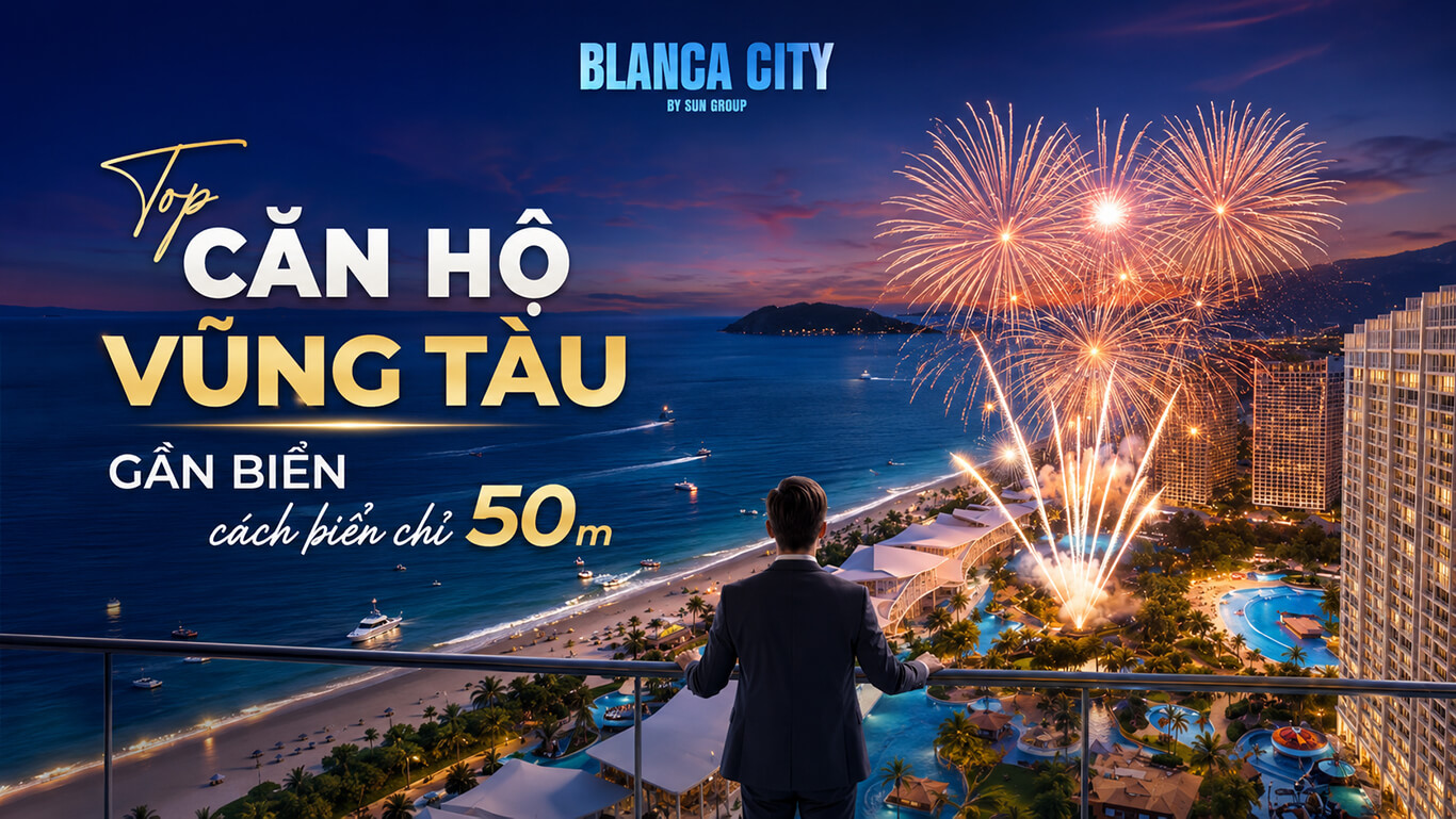 Top Căn Hộ Vũng Tàu Gần Biển cách biển chỉ 50m