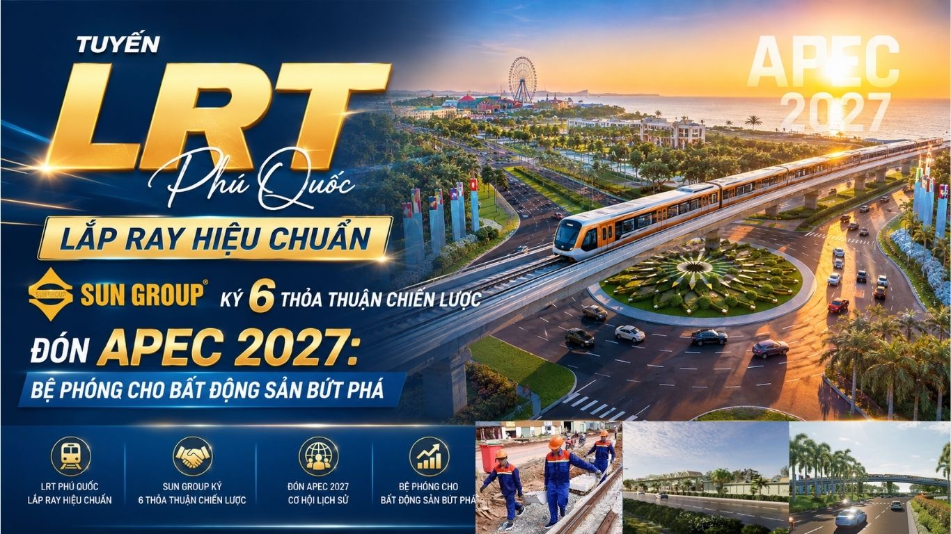 Tuyến LRT Phú Quốc Lắp Ray Hiệu Chuẩn