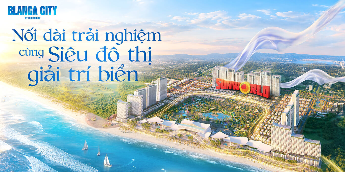 Phối cảnh tổng thể phân khu Biệt Thự Vũng Tàu Gần Biển tại đại đô thị Blanca City Sun Group