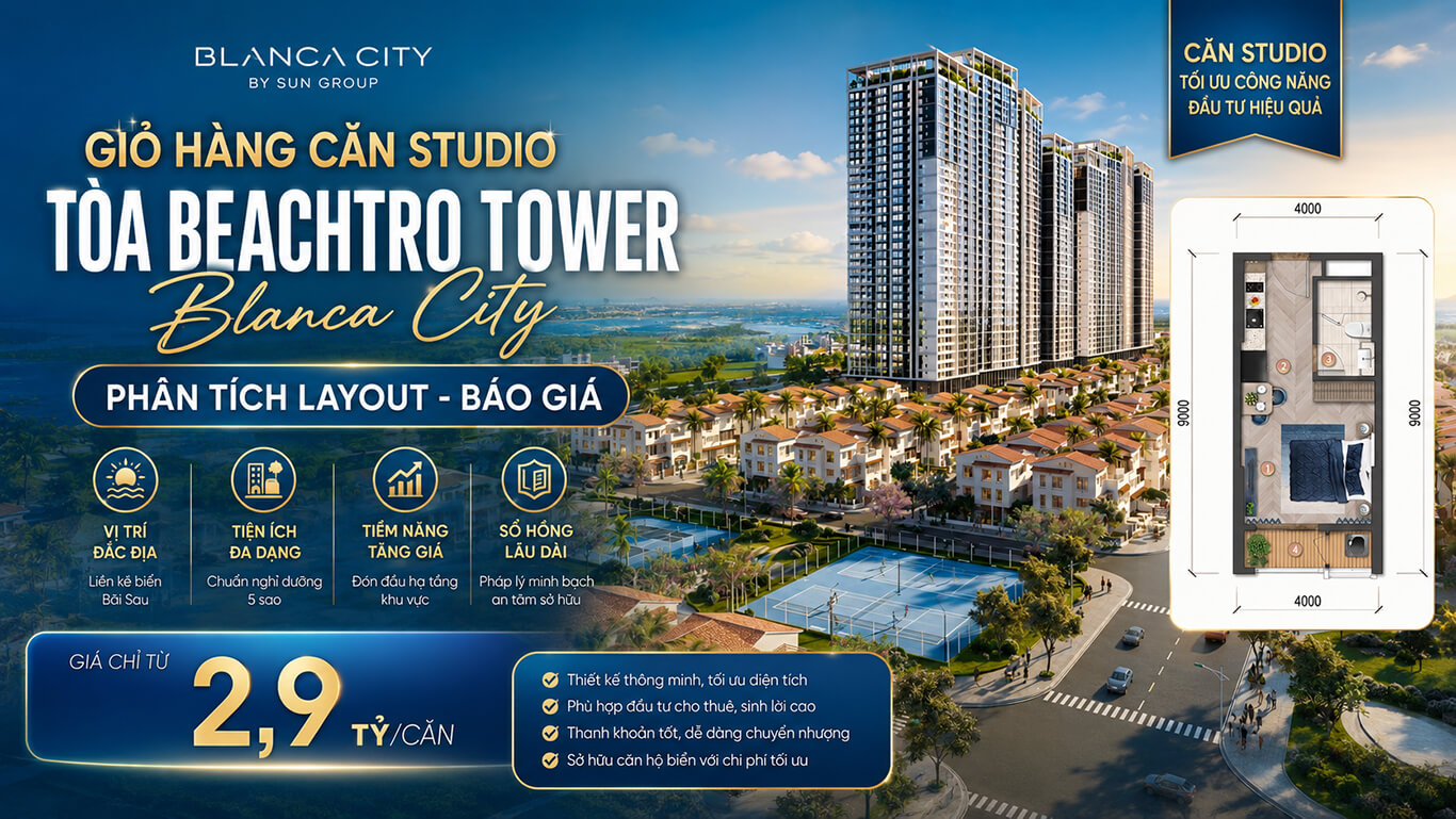 Căn Studio Beachtro Tower