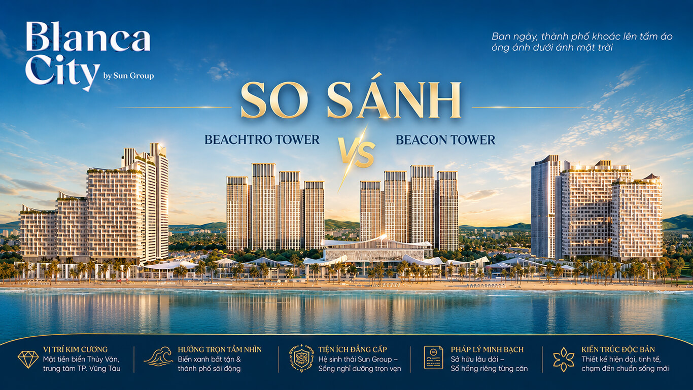 So Sánh Chung Cư BEACHTRO TOWER Và Beacon Tower Blanca City Vũng Tàu