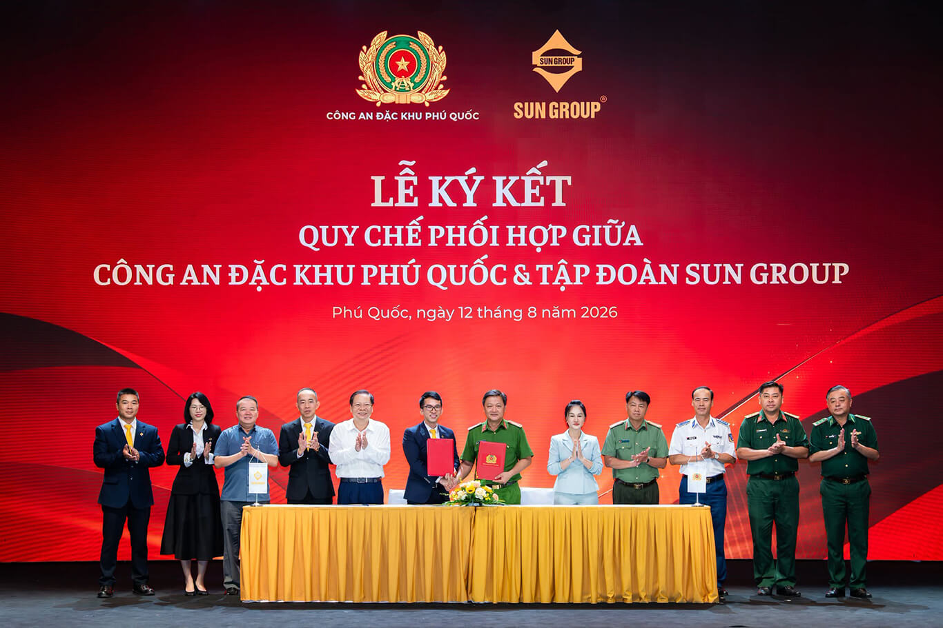ễ ký kết quy chế phối hợp giữa Công an Đặc khu Phú Quốc & Tập đoàn Sun Group