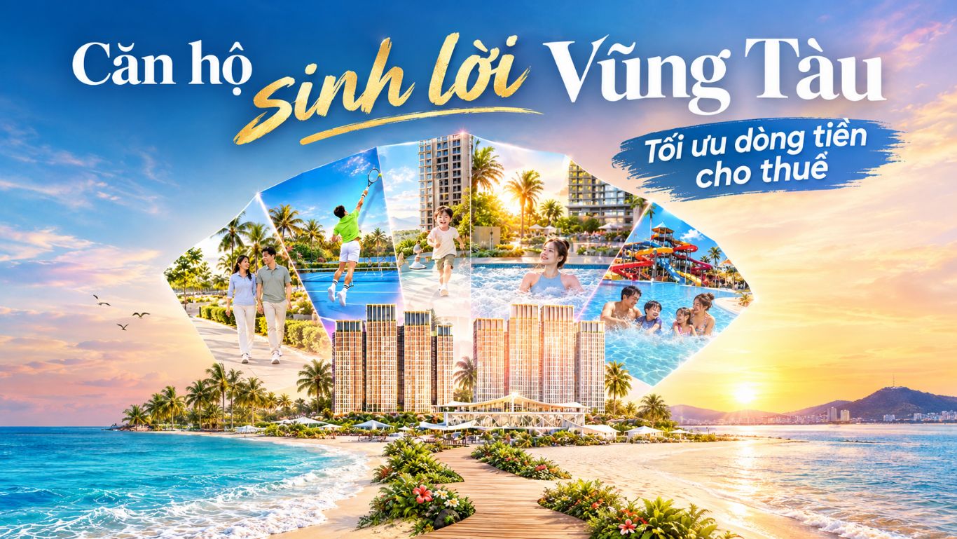 Căn hộ sinh lời Vũng Tàu Tối ưu dòng tiền cho thuê