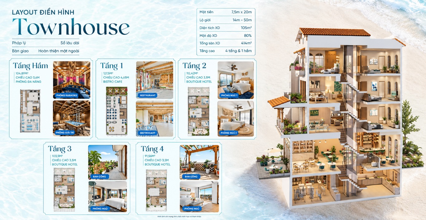 Layout Nhà Phố Blanca City